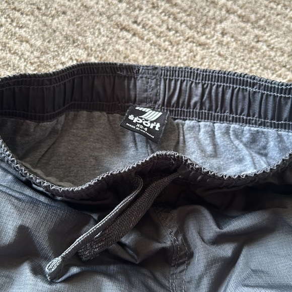 Tech style boys athletic pants grey lined drawstring waist sz xs 4 like new - Picture 3 of 3